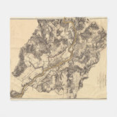 Fredericksburg、ヴァージニア フリースブランケット (正面(横))