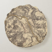 Fredericksburg、ヴァージニア ラウンドクッション (裏面)