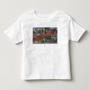 Fredericksburg、ヴァージニア-大きい手紙場面 トドラーTシャツ