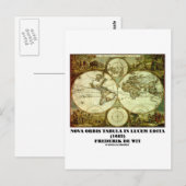 Frederik de Wit Nova Orbis Tabula in Lucem Edita ポストカード (正面/裏面)