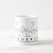Frederikeペプチド名mug コーヒーマグカップ (中央)