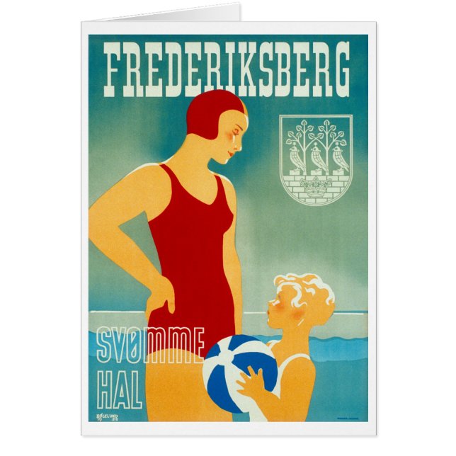 Frederiskberg Denmark Vintageポスター復元 (正面)