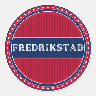 Fredrikstad City Pride Emblem – Norwegian Identity ラウンドシール