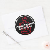 Fredrock Drunkardデカール（6枚） ラウンドシール (封筒)