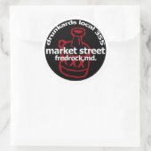 Fredrock Drunkardデカール（6枚） ラウンドシール (バッグ)