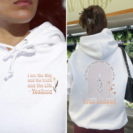 Free Adly in Jesus boho rainbow christian パーカ