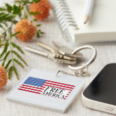 Free America Keychain キーホルダー (正面右)