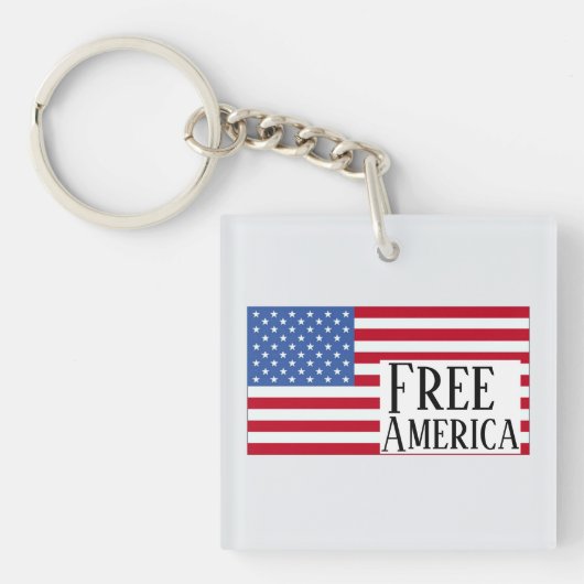 Free America Keychain キーホルダー (正面)