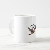 Free as a Bird - American Kestrel in Flight Inspir コーヒーマグカップ (正面左)