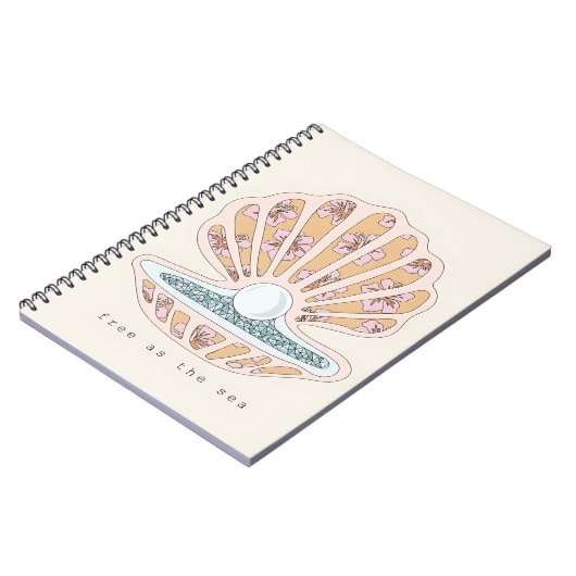 Free as the Sea Seashell ノートブック (左側)