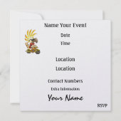 Free at Lastバイクもしくは自転車に乗る人- SRF 招待状 (裏面)