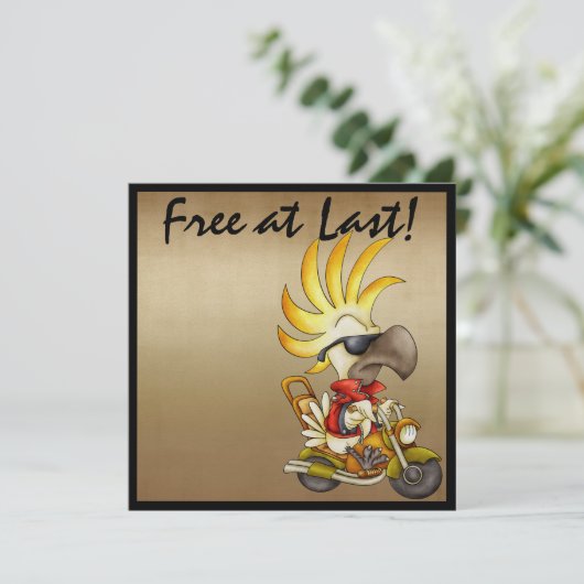 Free at Lastバイクもしくは自転車に乗る人- SRF 招待状 (スタンド正面)