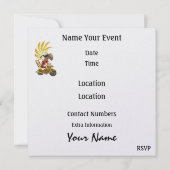 Free at Lastバイクもしくは自転車に乗る人- SRF 招待状 (裏面)