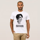 Free Burma - Aung Sang Suu Kui Tシャツ (正面フル)