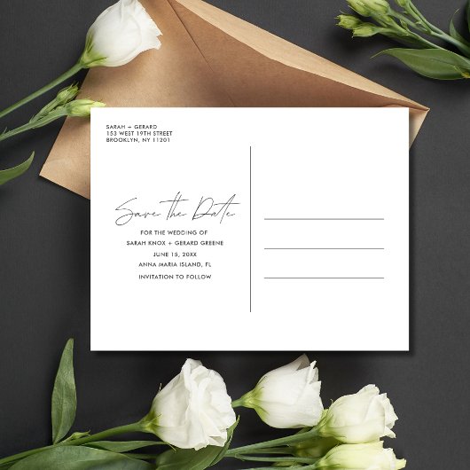 Free Cakeおもしろいの結婚写真Save the Date 案内ポストカード