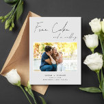 Free Cakeおもしろいの結婚写真Save the Date 案内ポストカード<br><div class="desc">このおもしろい無料ケーキと結婚の写真を保存Dateはがきは笑いが彼らの旅を蹴るの方法であるカップルに最適信じで最高のす。このハガキは喜びと不吉の本質を捉え、スマイルを持ち込む喜ばしいメッセージを掲載している。「ケーキを無料で購入し、結婚する」。 お祭りよくはしゃぐの甘さ結婚と、結び目の興奮を合わせたうなずき！フロントサイドは、あなたの選んだ写真を紹介し、あなたの大きな日を楽しんでお離れ客様を楽しませる個人のtouchを追加する。一方、背面には、日付、場所、共有したい追加の情報など結婚の重要な詳細のための十分な宇宙が提供されている。あなたは計画した事伝統的件でもお祝いでもお洒落、このフリーおもしろいケーキの写真結婚日付はがきを保存することは、あなたの来るべき結婚を発表するための完璧な方法である。喜びを広げ、特別な日のトーンを設定し、ゲストがスマイルで自分のカレンダーにマークを付けることを保証！</div>