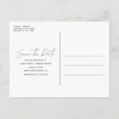 Free Cakeおもしろいの結婚写真Save the Date 案内ポストカード (裏面)