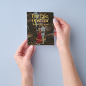 Free Cake Open Bar Retro Photo Save The Date Flyer チラシ (手)