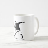 Free D.C. Sandwich Guy – Bold Street Art Protest D コーヒーマグカップ (正面右)