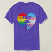 Free Dad Hugs LGBT Pride Awarenes Month Parades Ra Tシャツ (デザイン正面)