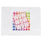 Free Day Wow - WOW WOW WOWミーム必須 ラージペーパーバッグ (裏面)