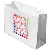 Free Day Wow - WOW WOW WOWミーム必須 ラージペーパーバッグ (裏面アングル)