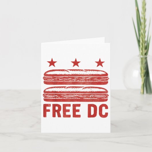 Free Dc Sub Sandwich Dc Sandwich Guy  カード (正面)