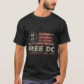 Free Dc  Washington Dc Statehood Political  Tシャツ (正面)