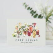 Free Drinks | かわいいクラフトカクテル写真の結婚式 (スタンド正面)