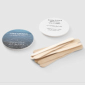 Free drinks save the date beach wedding add name  ハンドファン (組立なし)