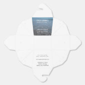 Free drinks save the date beach wedding add name  フェイバーボックス (見開き)