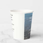 Free drinks save the date beach wedding add name  紙コップ (右)