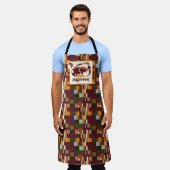 FREE ELEPHANT BY MASANSER PIXELAT エプロン (着用した状態)