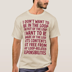Free From Loopの責任引用文 Tシャツ