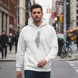 Free Gaza Free Palestine Map Cloud Word パーカ