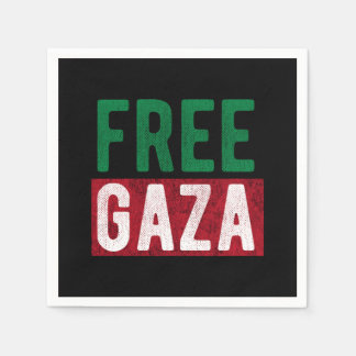 Free Gaza Palestine スタンダードカクテルナプキン
