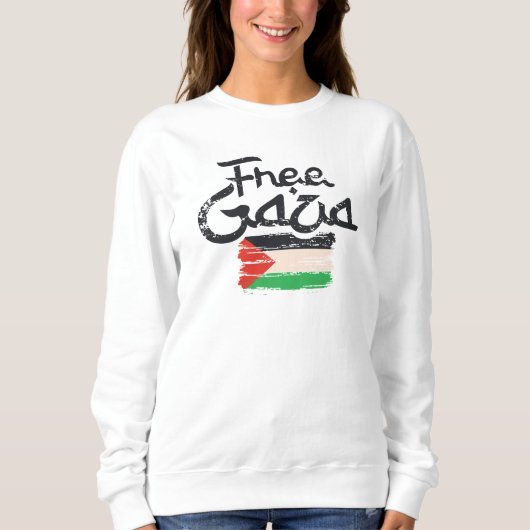 Free Gaza - Peace For Palestine スウェットシャツ (正面)