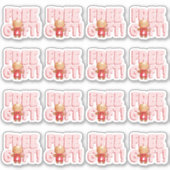 Free Gift Cute Christmas Gingerbread Man Business シール (正面)