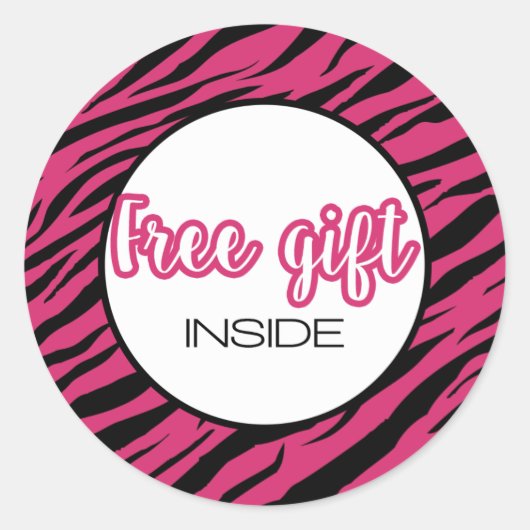 Free gift inside- Marketing-Small business-Consult ラウンドシール (正面)