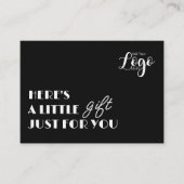Free Gift Voucher Card | Custom Business Gift Cert エンクロージャーカード (正面)