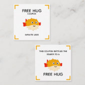 Free hug coupon with Puffy the pufferfish 割引カード (正面/裏面)