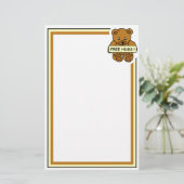 Free Hugs固定、カスタマイズ可能 便箋 (スタンド正面)