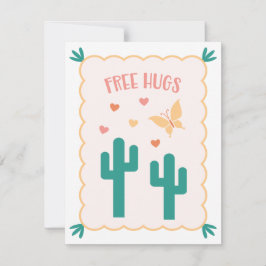 "Free Hugs"バレンタインデーのカード カード