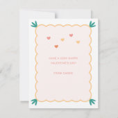 "Free Hugs"バレンタインデーのカード カード (裏面)