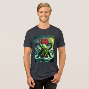 FREE HUGS (From Your New Overlord) Ctulhu トライブレンドTシャツ