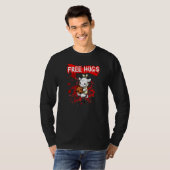Free Hugs Halloween Sarcasm Scary Creepy Costume H Tシャツ (正面フル)