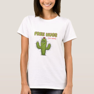 Free Hugs Just Kidding Cactus Sarcastic Valentine Tシャツ