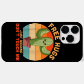 Free Hugs Just Kidding Don't Touch Me Cactus Funny Case-Mate iPhoneケース (裏面 (横))