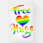 Free Hugs | LGBTQ+ Pride  横断幕 (縦)