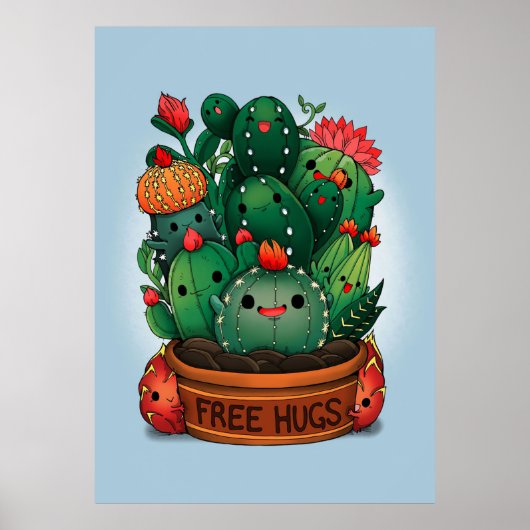 Free Hugs Succulents ポスター (正面)